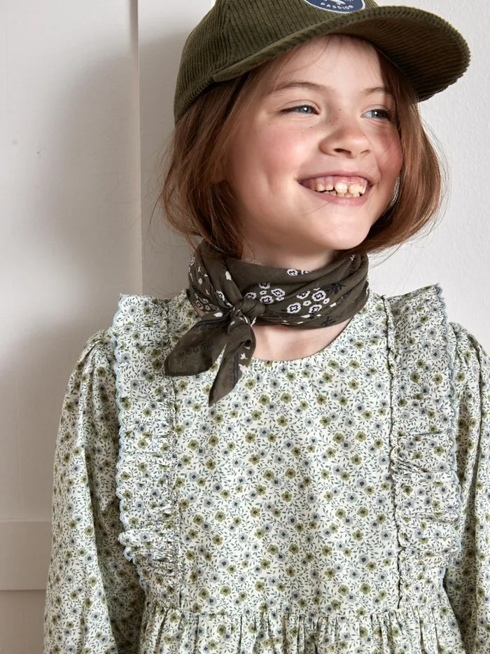 Girls Clothing Cyrillus Marguerite Print Dress Imp Marguerite