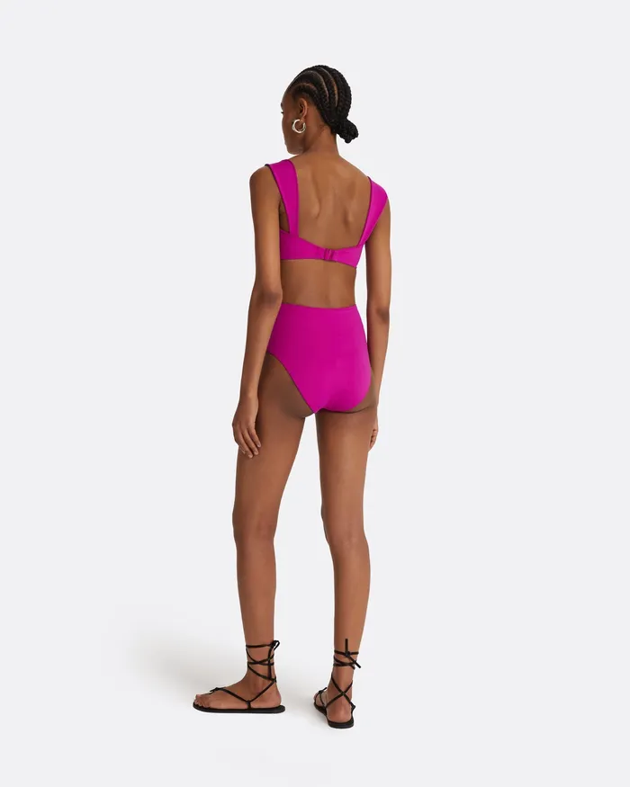 Gisellea Magenta Bikini Bottom Magenta Women Swimwear Safiyaa