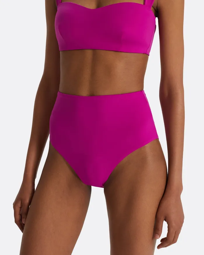 Gisellea Magenta Bikini Bottom Magenta Women Swimwear Safiyaa