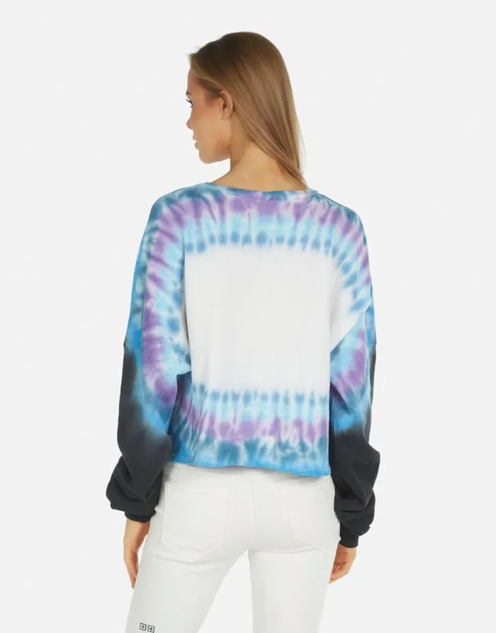 Gloria Tie Dye Eye Blue Dream Women Lauren Moshi Long Sleeve