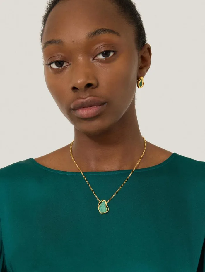 Gold Vermeil Necklace Gold Women Jigsaw Jewellery