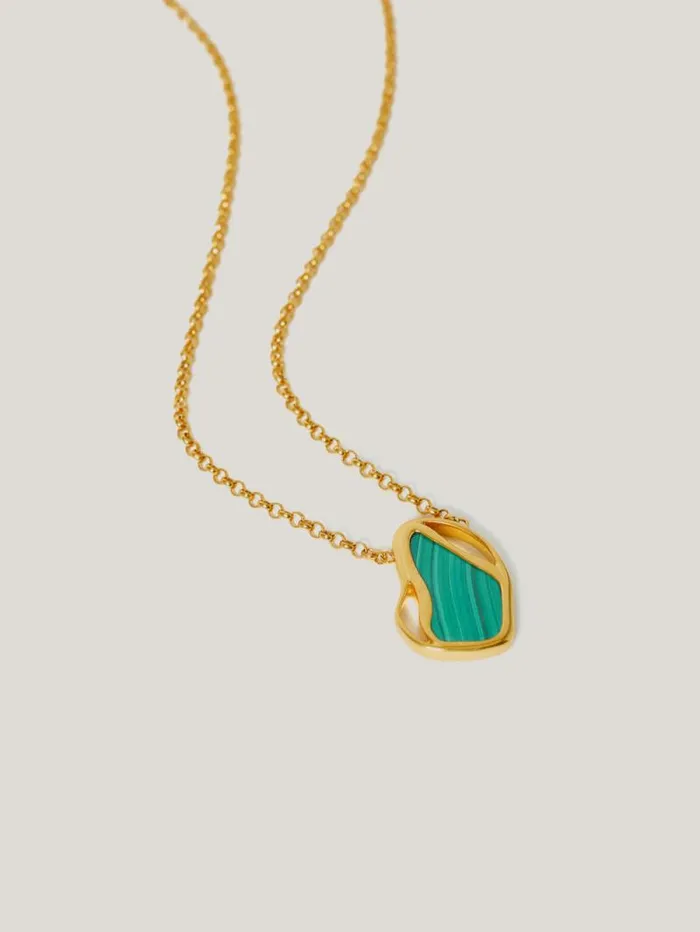 Gold Vermeil Necklace Gold Women Jigsaw Jewellery