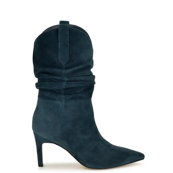 Gonda Dress Booties Dark Blue Women Nine West Boots and Booties