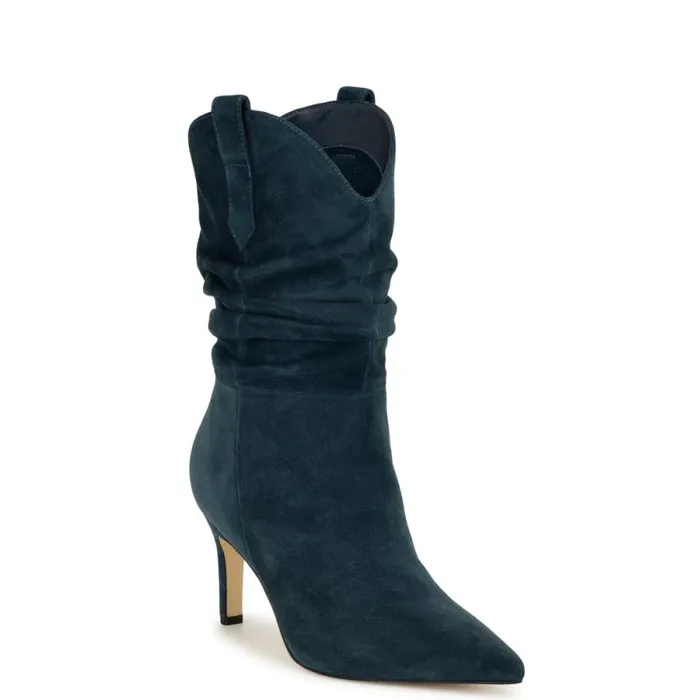 Gonda Dress Booties Dark Blue Women Nine West Boots and Booties