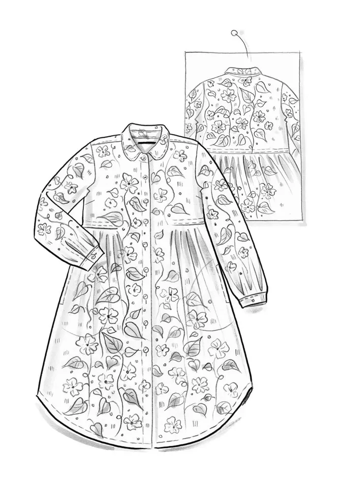 Gudrun Sjdn Borealis Woven Dress In Organic Cotton Women Dresses