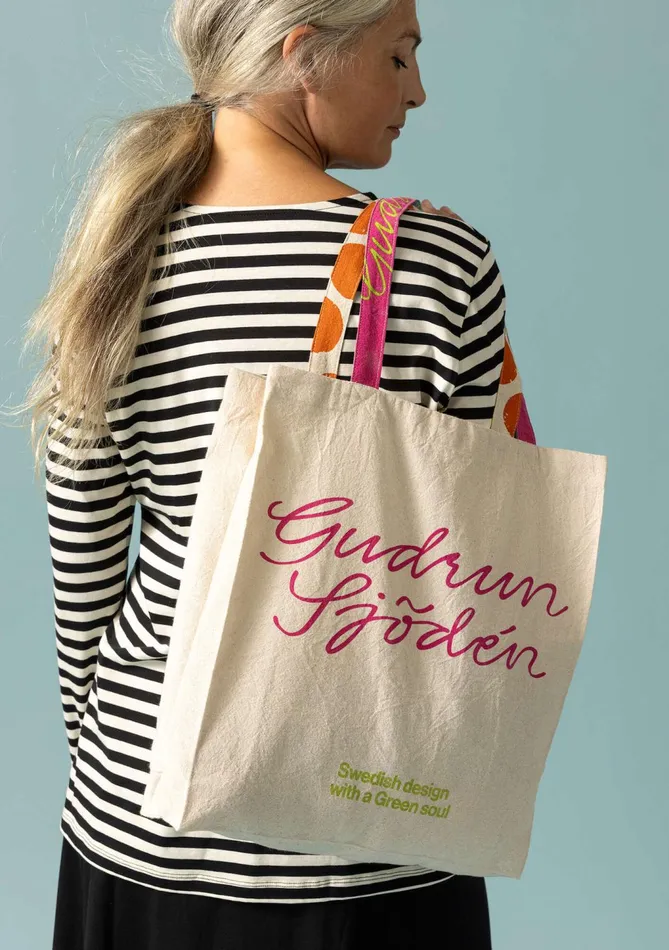 Gudrun Sjdn Fabric Tote Bag M In Organic Cotton Women Purses and Fabric Bags