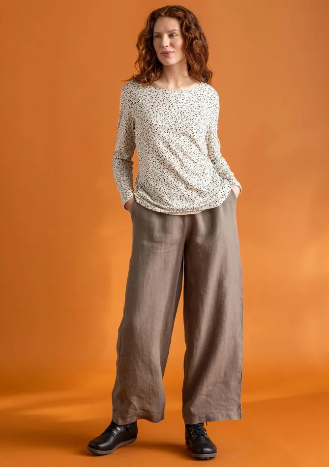 Gudrun Sjdn Helga Jersey Top In Lyocell Women Tops and Shirts