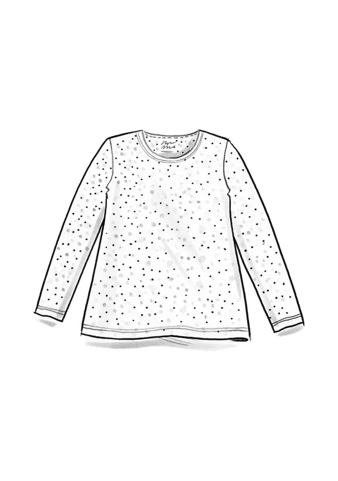 Gudrun Sjdn Helga Jersey Top In Lyocell Women Tops and Shirts