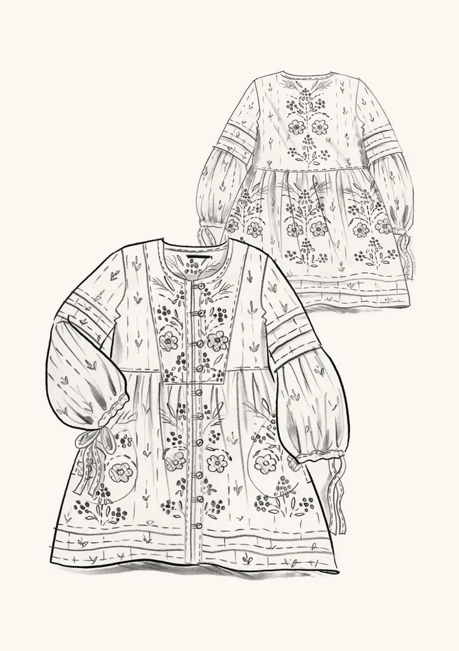 Gudrun Sjdn Hjortron Woven Tunic In Organic Cotton Women Tunics