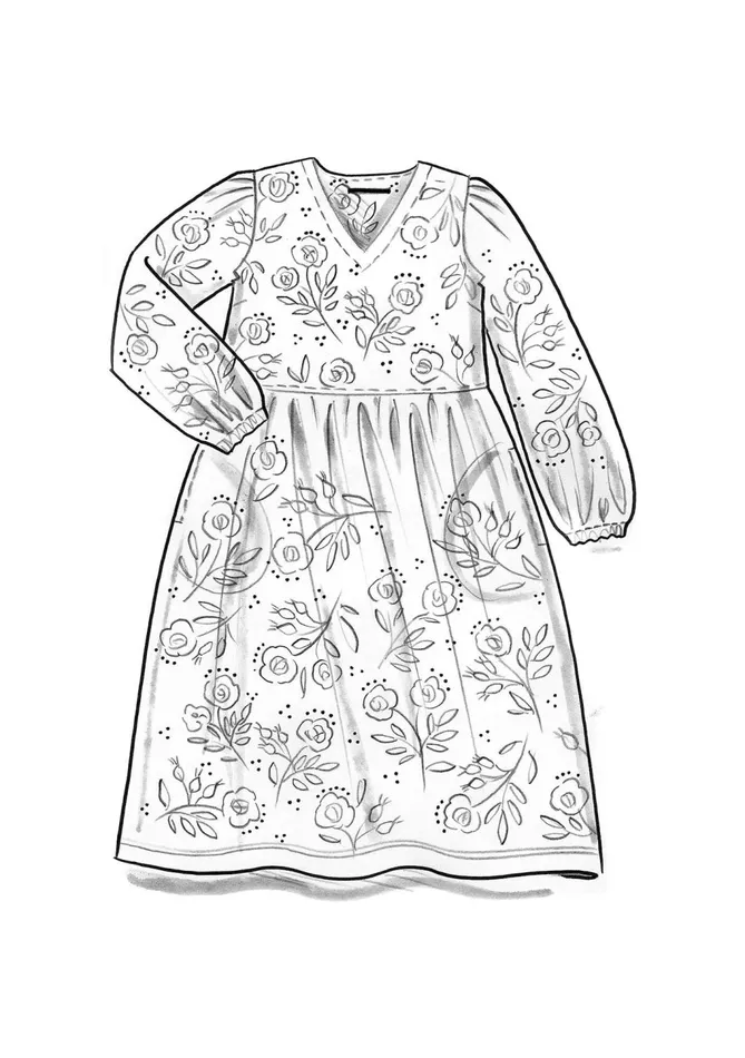 Gudrun Sjdn Nyponros Jersey Dress In Organic Cotton Women Dresses