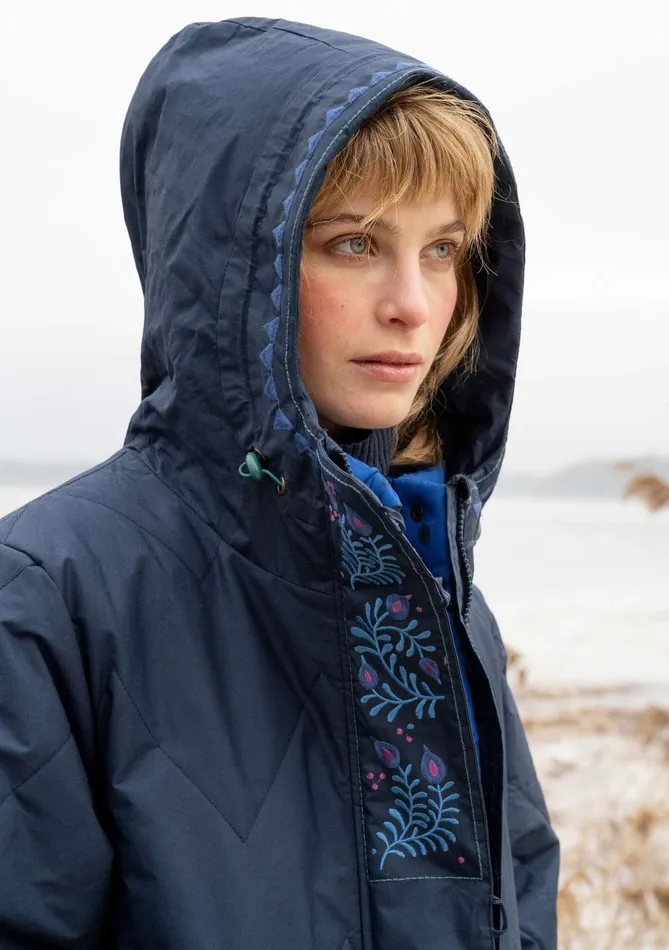 Gudrun Sjdn Svalbard Woven Quilted Coat In Organic Cotton Women Coats and Jackets