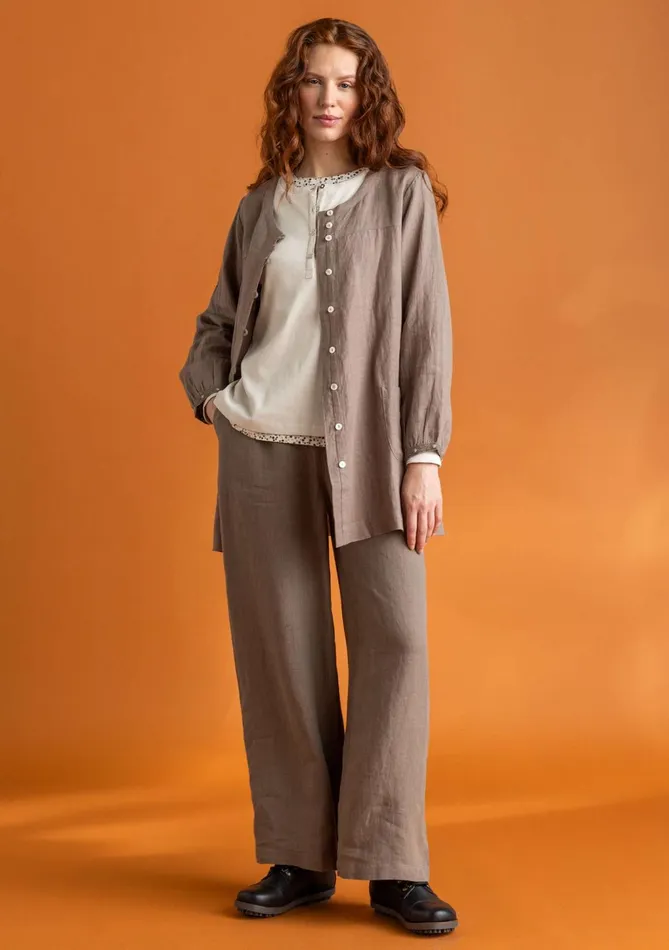 Gudrun Sjdn Woven Asta Artistx2019s Blouse In Linen Women Blouses