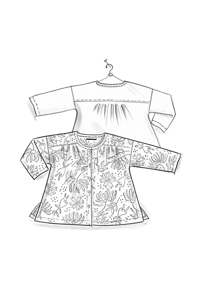 Gudrun Sjdn Woven Hedda Blouse In Organic Cotton Women Blouses