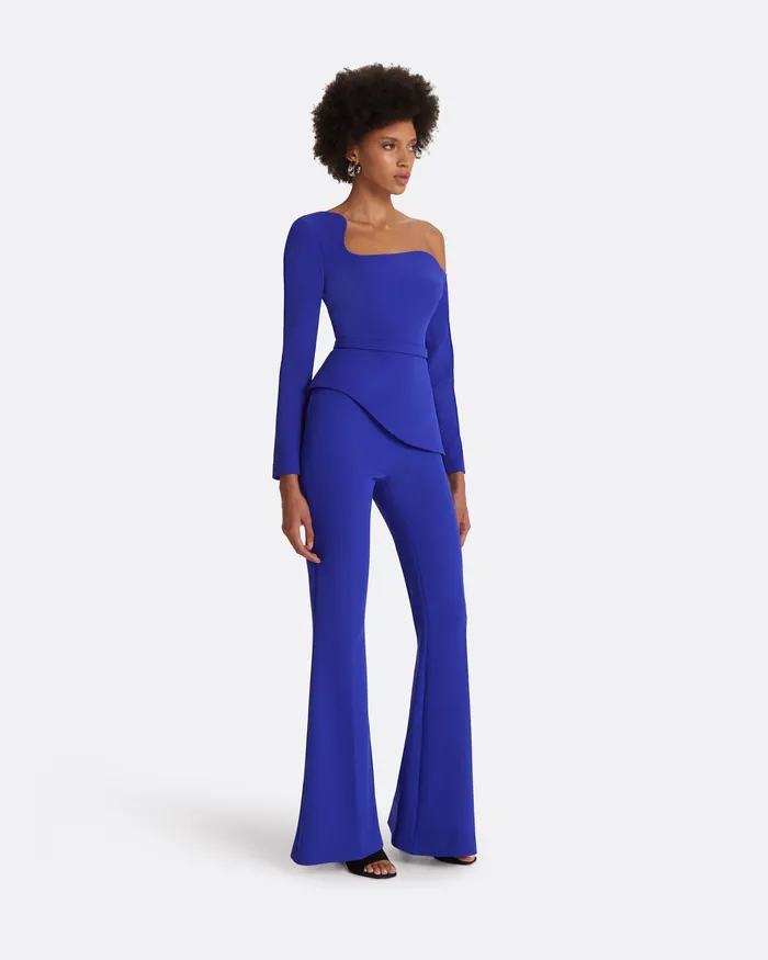 Halluana Azure Blue Trousers Azure Blue Trousers Safiyaa Women