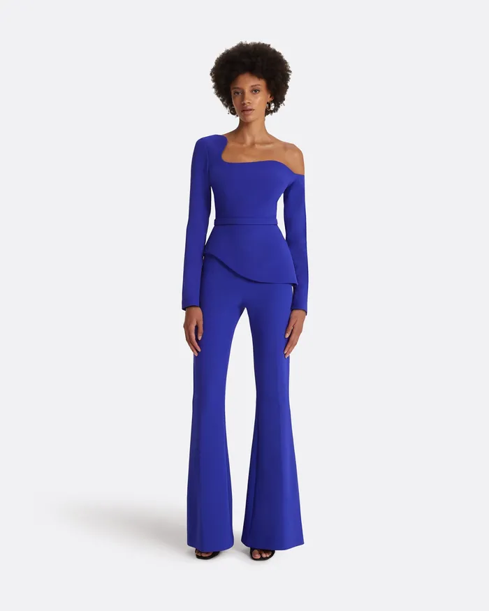 Halluana Azure Blue Trousers Azure Blue Trousers Safiyaa Women