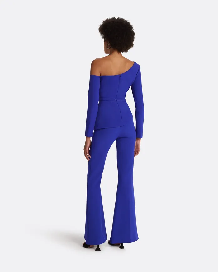 Halluana Azure Blue Trousers Azure Blue Trousers Safiyaa Women