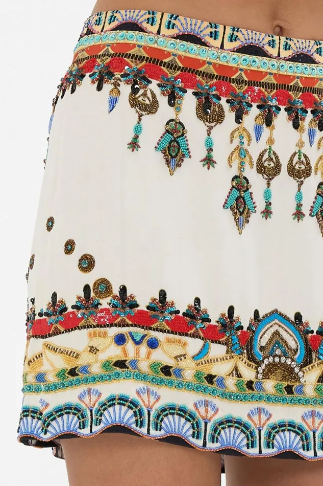 HAND EMBELLISHED MINI SKIRT VALLEY OF THE QUEENS Valley Of The Queens Womens Camilla Skirts