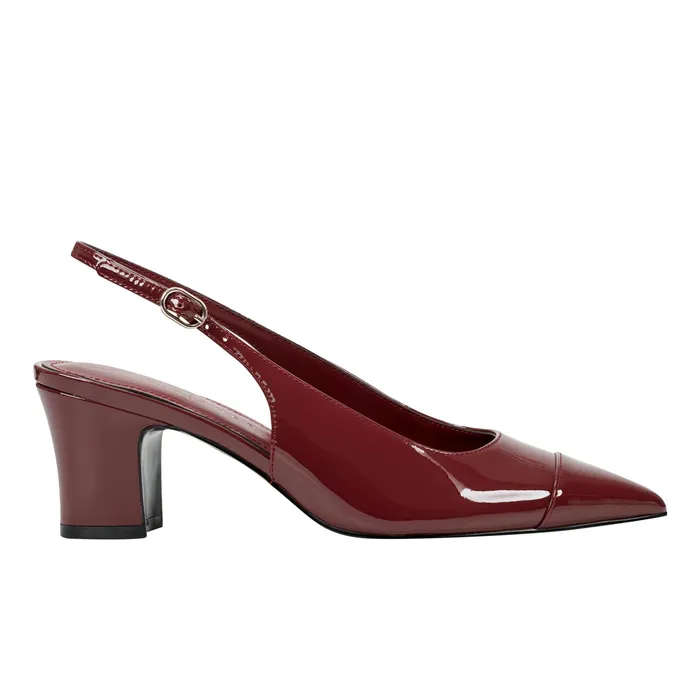 Heels and Pumps Marc Fisher Women Blakeley Slingback Pump Red Patent Leather