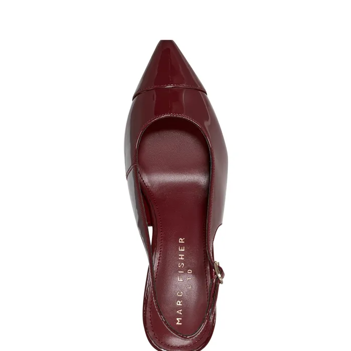 Heels and Pumps Marc Fisher Women Blakeley Slingback Pump Red Patent Leather