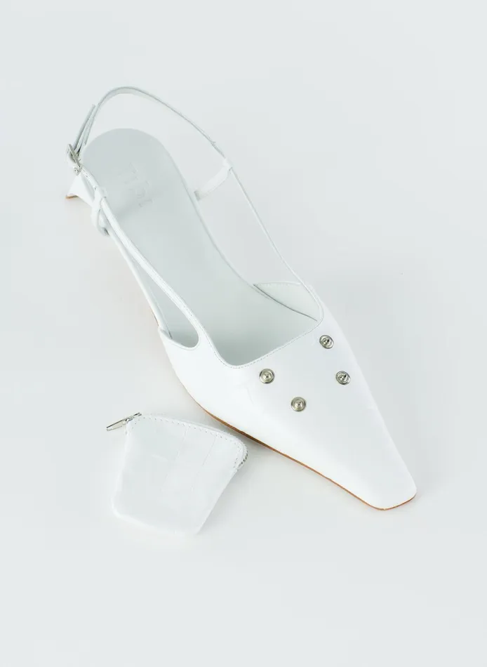 Heels Women Tibi Croc Print Victor Slingback