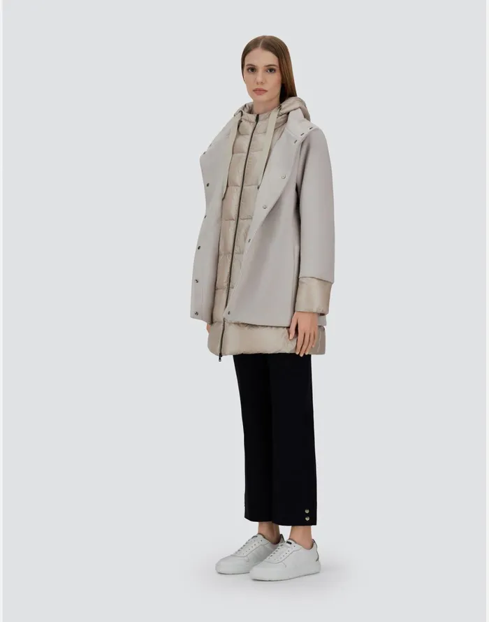 Herno ASHAPE JACKET IN ECOWOOL AND NYLON ULTRALIGHT Chantilly Women AShape