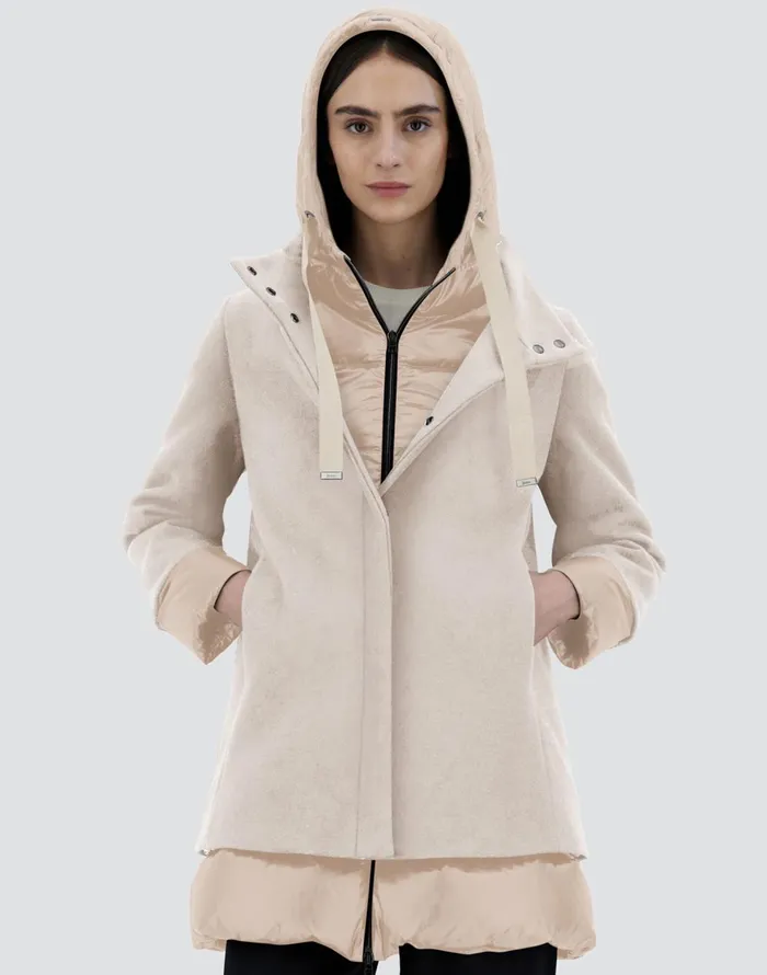 Herno ASHAPE JACKET IN ECOWOOL AND NYLON ULTRALIGHT Chantilly Women AShape