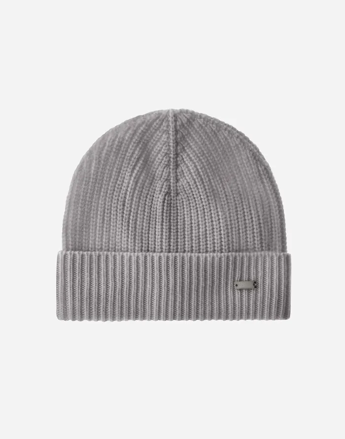 Herno BEANIE IN ETERNITY CASHMERE Grey Men Hats