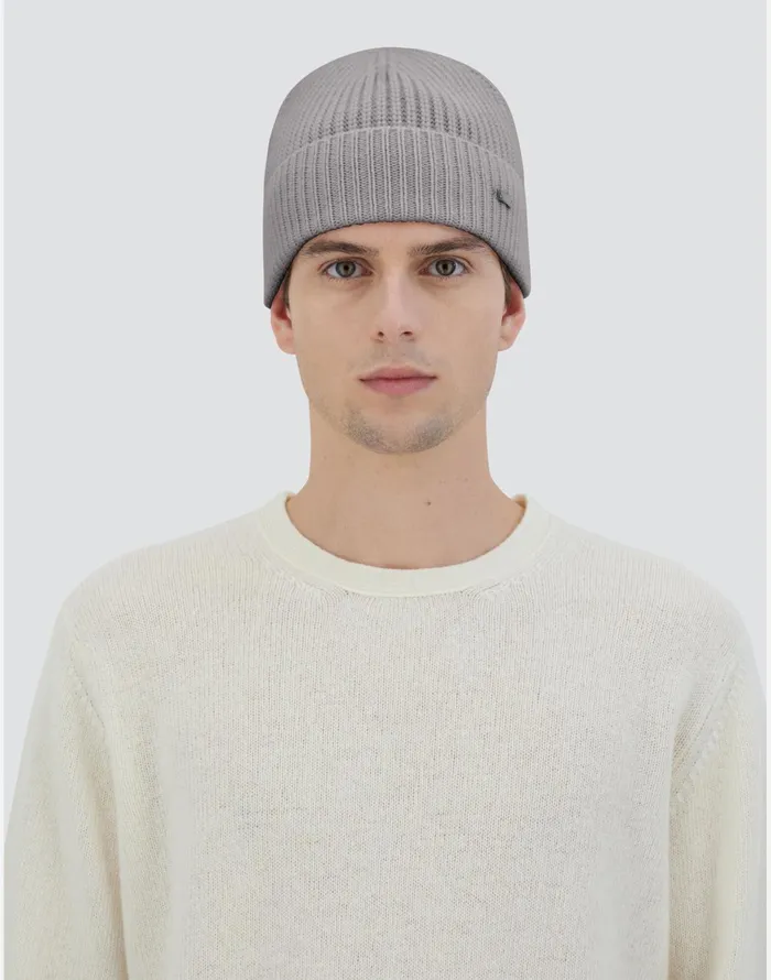 Herno BEANIE IN ETERNITY CASHMERE Grey Men Hats