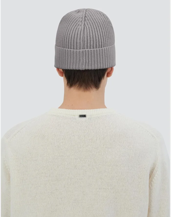 Herno BEANIE IN ETERNITY CASHMERE Grey Men Hats