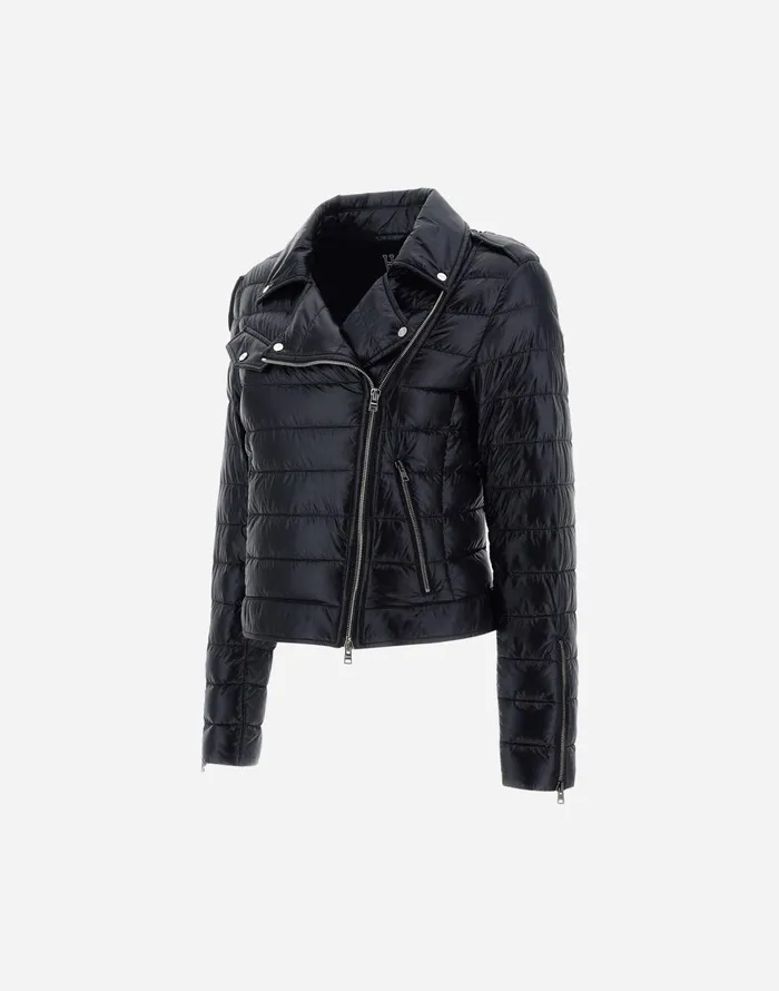 Herno BOMBER JACKET IN NYLONULTRALIGHT Black Women Parka and Jackets
