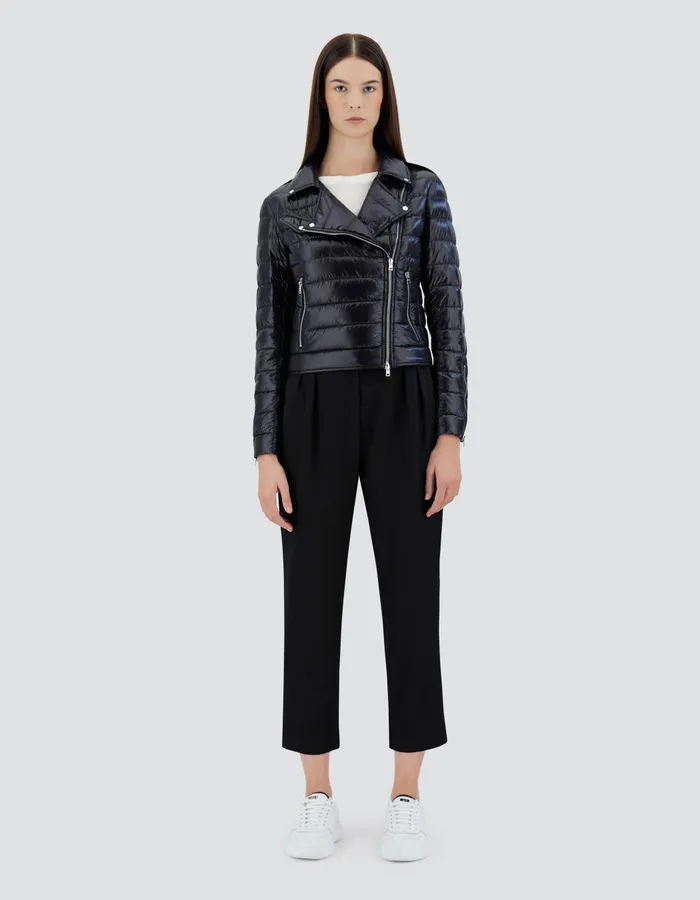 Herno BOMBER JACKET IN NYLONULTRALIGHT Black Women Parka and Jackets