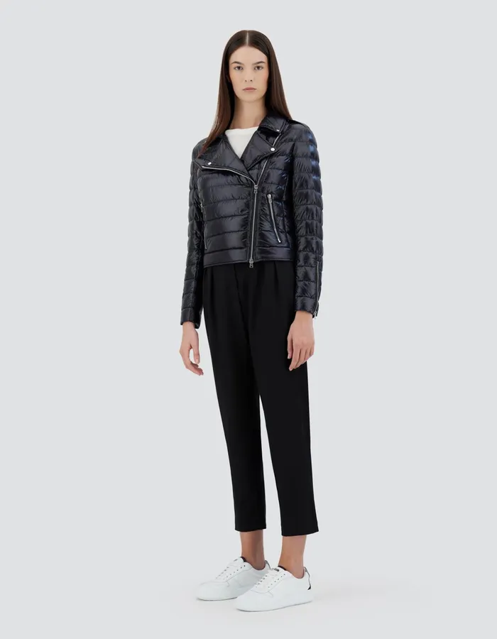 Herno BOMBER JACKET IN NYLONULTRALIGHT Black Women Parka and Jackets