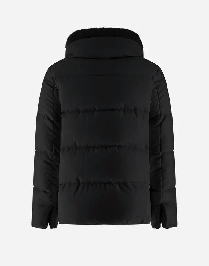 Herno CAPE IN ARENDELLE AND NEW LADY FAUX FUR Black Women Capes
