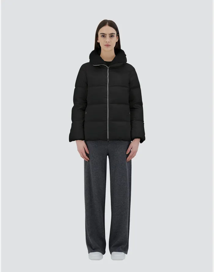 Herno CAPE IN ARENDELLE AND NEW LADY FAUX FUR Black Women Capes