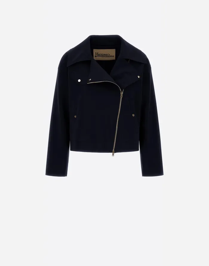 Herno FIRSTACT PEF BIKER JACKET Black Women Parka and Jackets