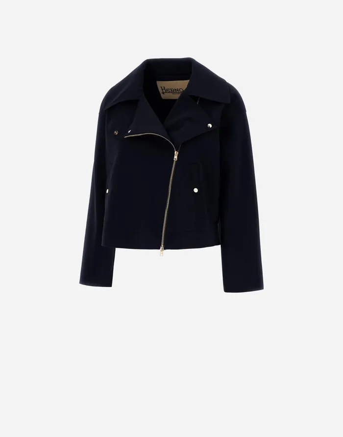 Herno FIRSTACT PEF BIKER JACKET Black Women Parka and Jackets