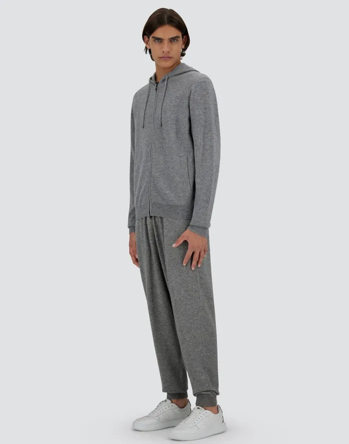 Herno IMMENSE WOOL CASHMERE SWEATSHIRT Grey Men Parka and Jackets