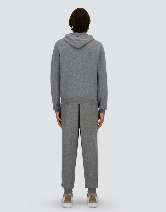 Herno IMMENSE WOOL CASHMERE SWEATSHIRT Grey Men Parka and Jackets