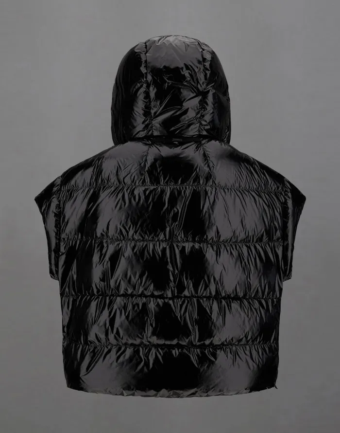 Herno LAMINAR GILET IN 2L GLAZED RIPSTOP Black Women Laminar Down Jackets