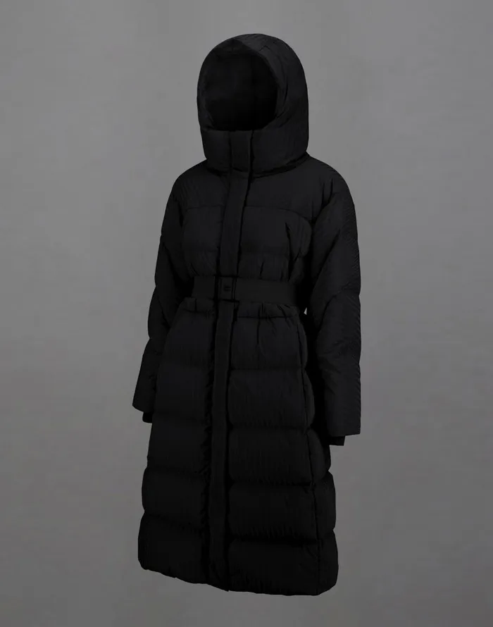 Herno LAMINAR JACKET IN TECH CORDUROY EFFECT Black Women Laminar Down Jackets