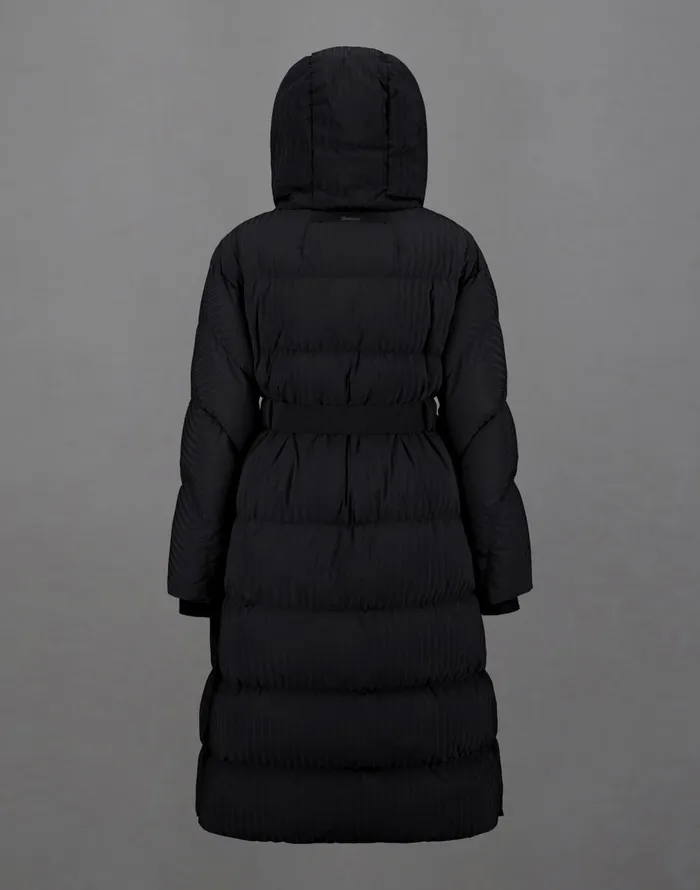 Herno LAMINAR JACKET IN TECH CORDUROY EFFECT Black Women Laminar Down Jackets