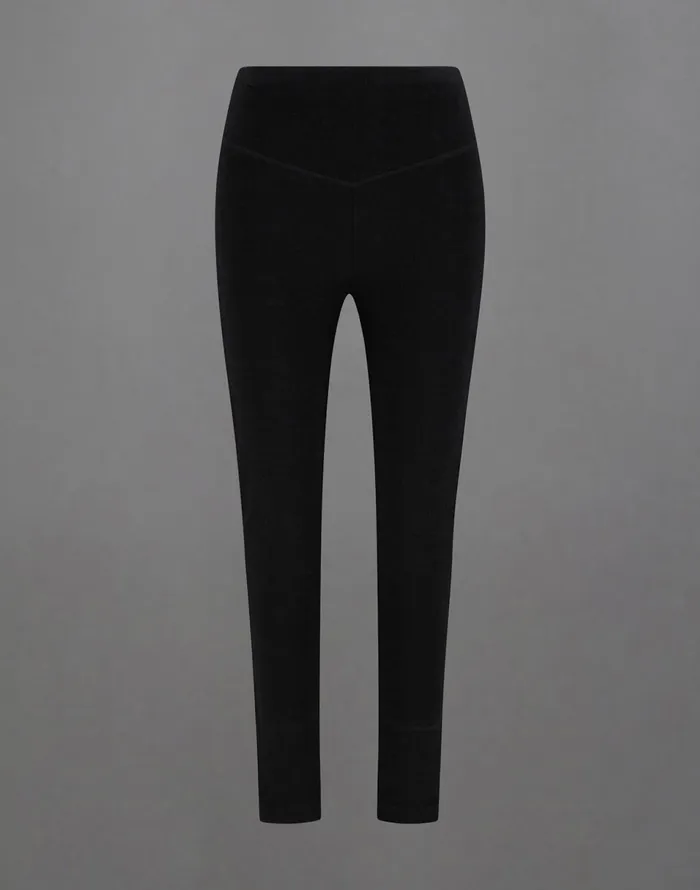 Herno LAMINAR TROUSERS IN WOOL TECH BASE LAYER Black Women Trousers