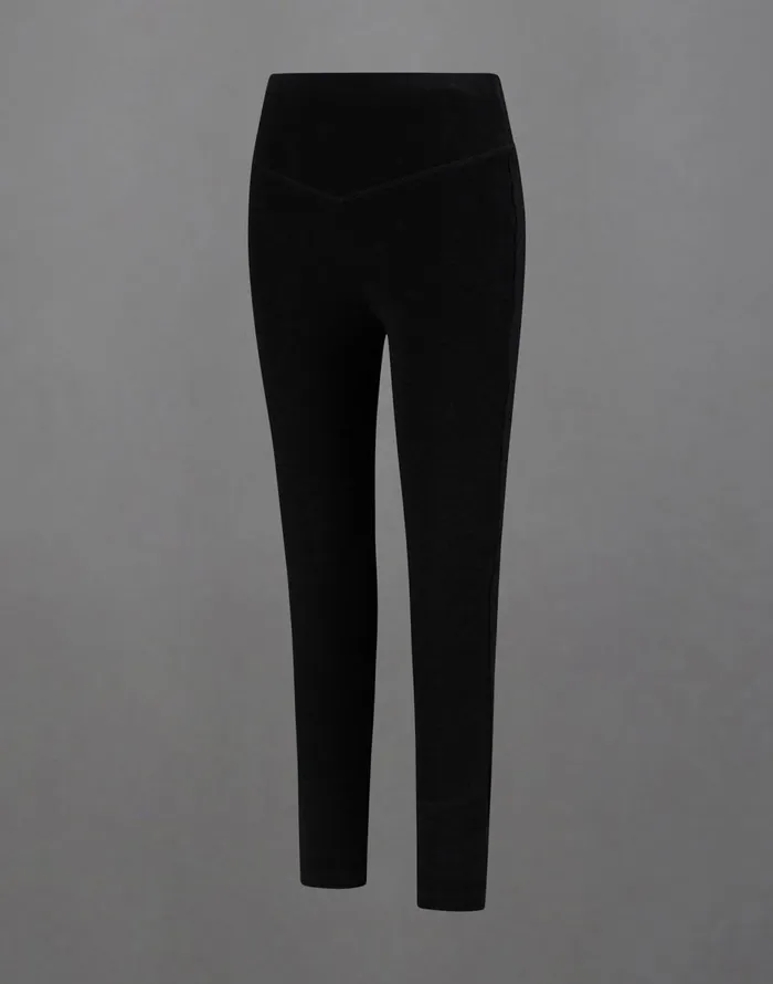 Herno LAMINAR TROUSERS IN WOOL TECH BASE LAYER Black Women Trousers