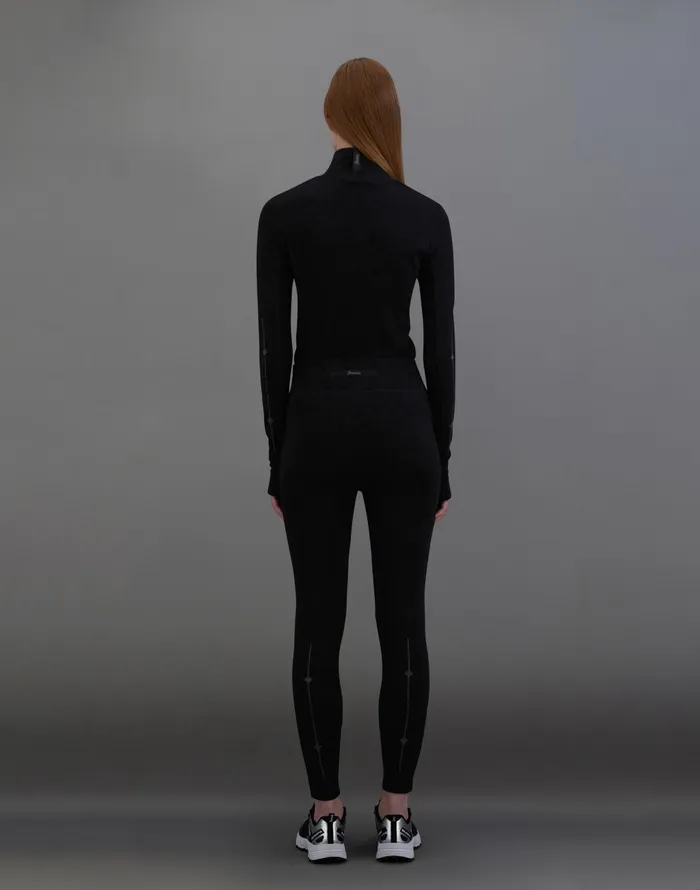 Herno LAMINAR TROUSERS IN WOOL TECH BASE LAYER Black Women Trousers