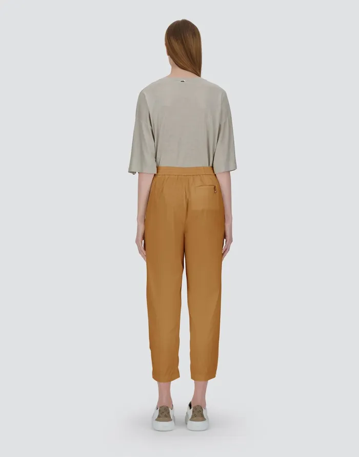 Herno LIGHT NYLON STRETCH TROUSERS Camel Women Trousers