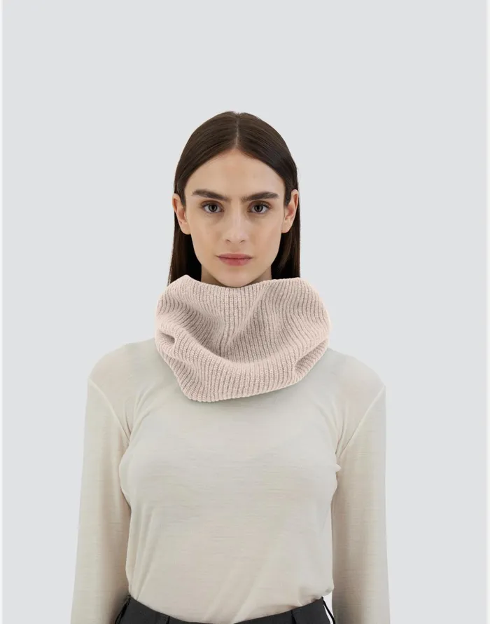 Herno NECK WARMER IN PLAINALPACA WOOL Chantilly Women Scarves