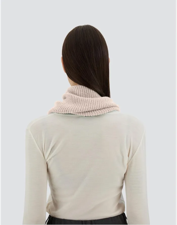 Herno NECK WARMER IN PLAINALPACA WOOL Chantilly Women Scarves