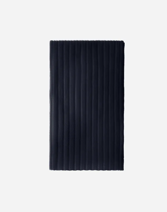 Herno RESORT SCARF IN INFINITY WOOL RIB Navy Blue Men Scarves