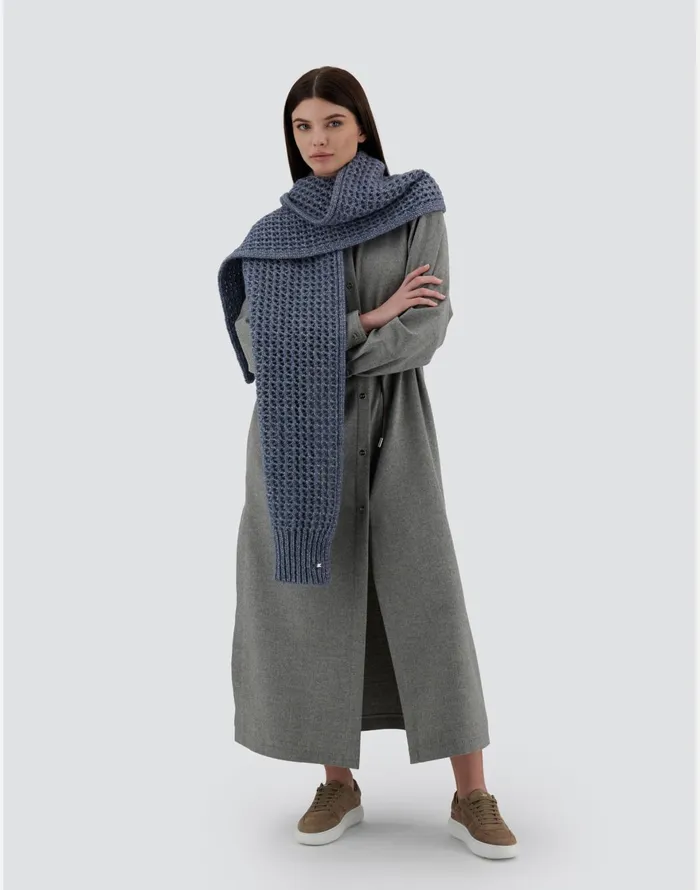 Herno RESORT SCARF IN NEVEGAL Air Force Blue Women Scarves
