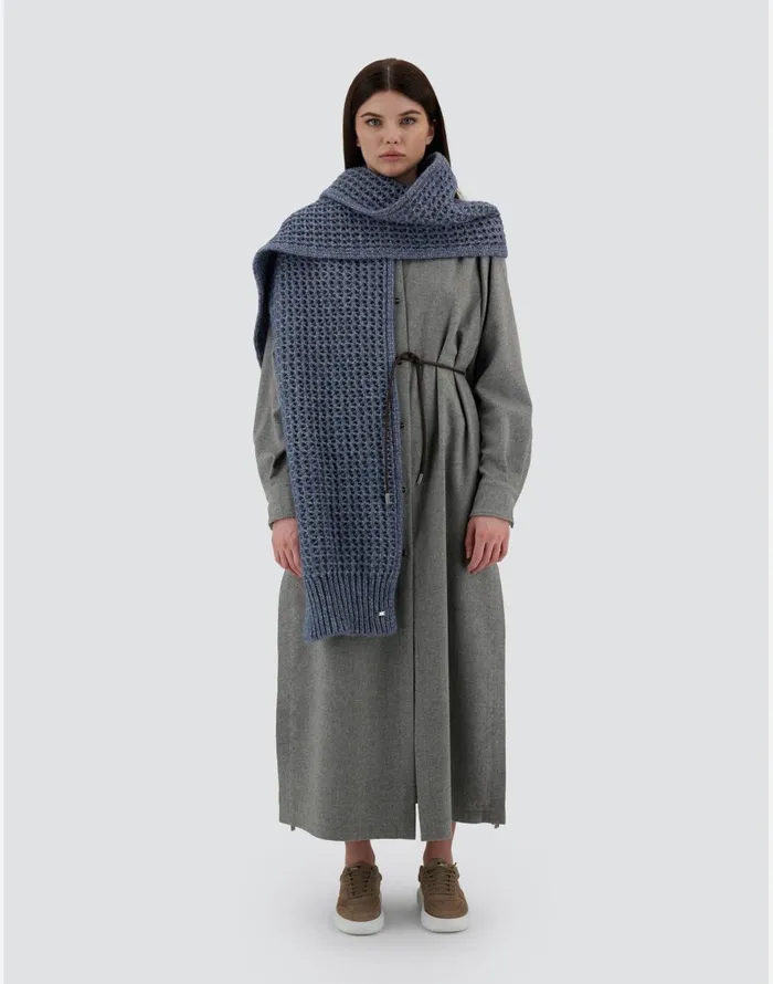 Herno RESORT SCARF IN NEVEGAL Air Force Blue Women Scarves